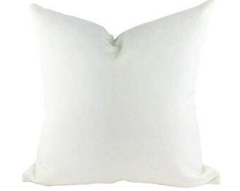 Off White Velvet Pillow Cover Alabaster Velvet Sofa Pillow Covers