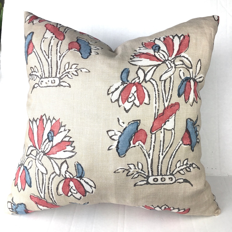 Thibaut Lily Flower Designer Pillow Cover - Thumbnail 3