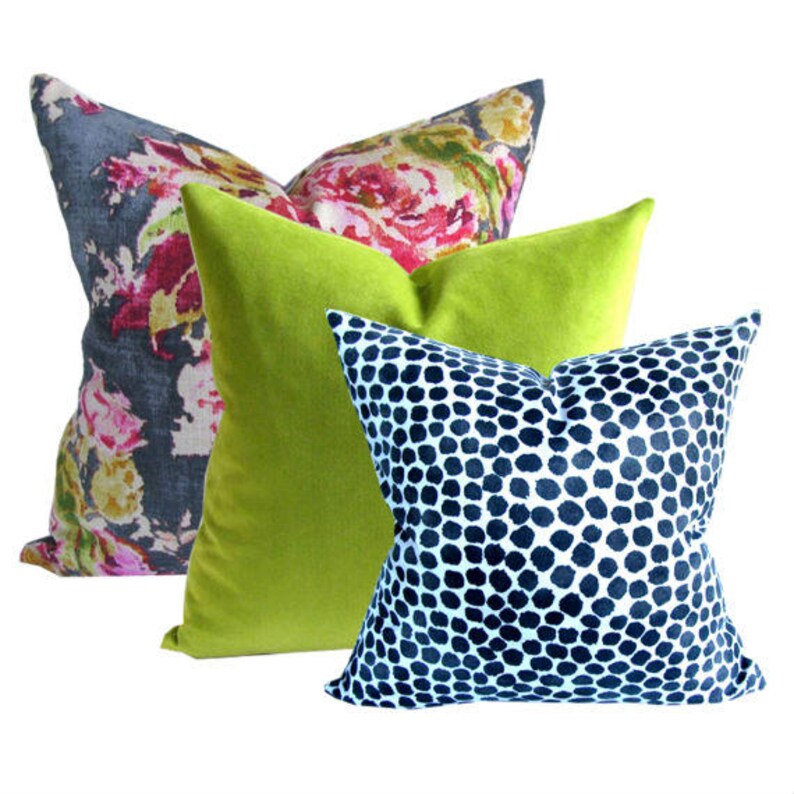 Gray Linen Pillow Cover Floral Gray Pillow Covers Charcoal Etsy