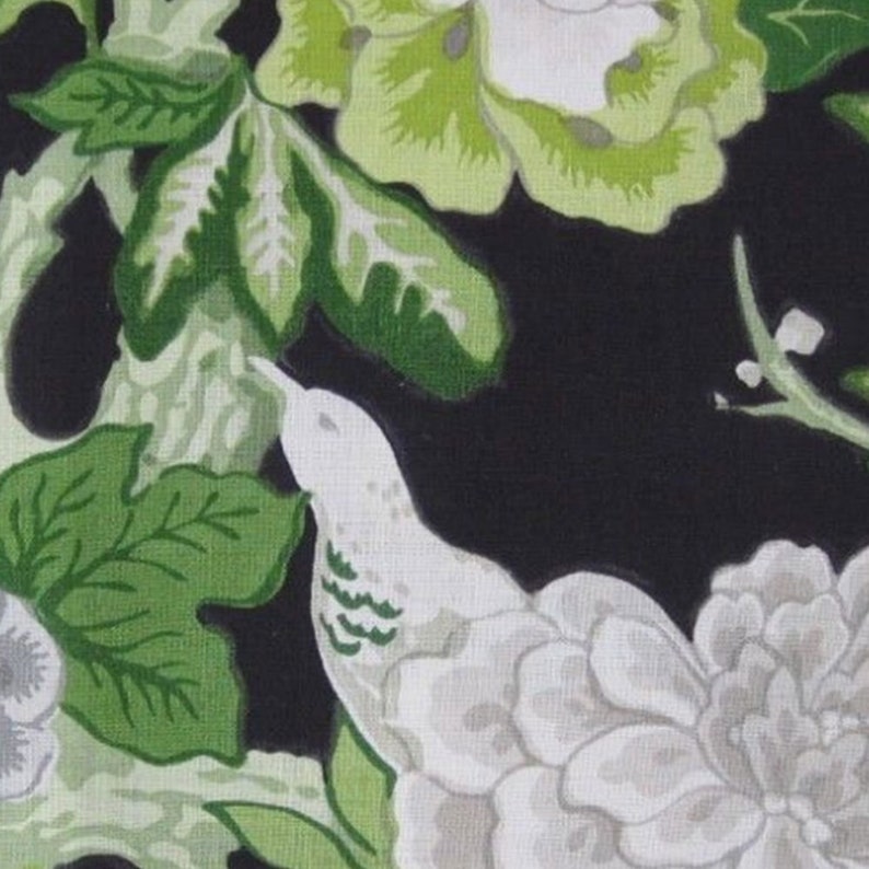 Schumacher Bermuda Blossoms Designer Pillow Cover in Colorway Jet ...