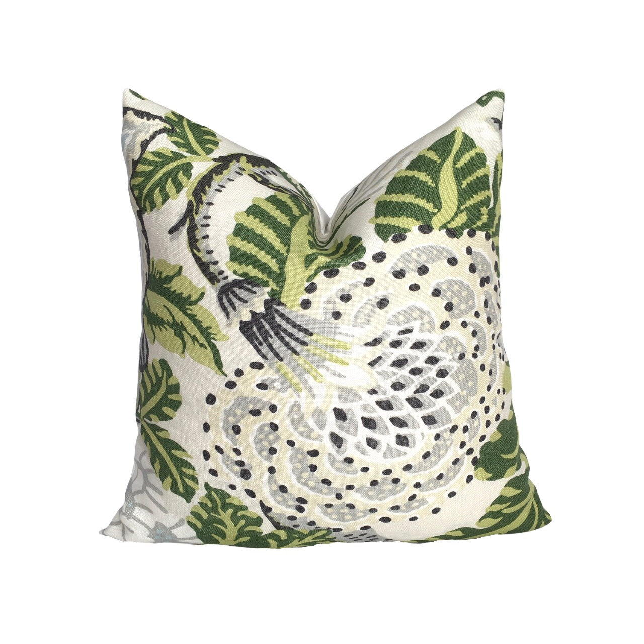 Thibaut Mitford Designer Pillow Cover in Colorway Green and Etsy