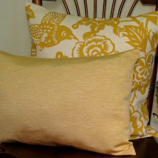 Yellow Lumbar Pillow Etsy