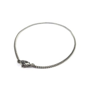 1.8 mm Titan Panzerkette Armband oder Fußkettchen