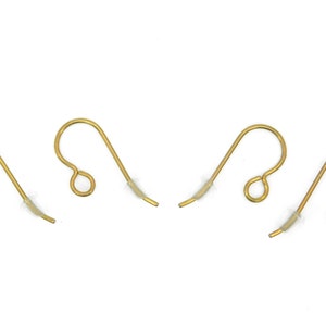 Pure Titanium Ear Wires Gold Tone Available image 6