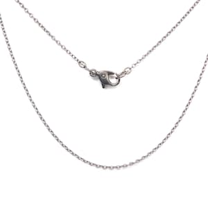 Zierliche Titan-Kabelkette/Halskette - 1.3 mm