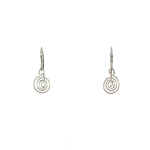 Petite Pure Titanium Spiral Earrings