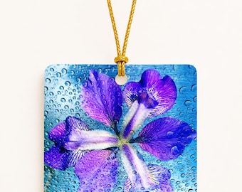 Violet Tide Ceramic Ornament and free gift box