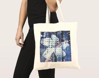 Blue Reverie Canvas Tote