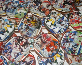 Football Card Coasters, Man Cave gift, Sports fan gift, Football coasters, Bowl Game Watch Party favor