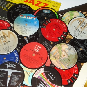 Jazz Coasters, 4 music coasters for drinks, upcycled jazz vinyl records, jazz record coasters image 2