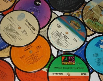 R & B coasters, Funk/Soul vinyl record coasters for drinks, Rhythm and Blues Set of 4
