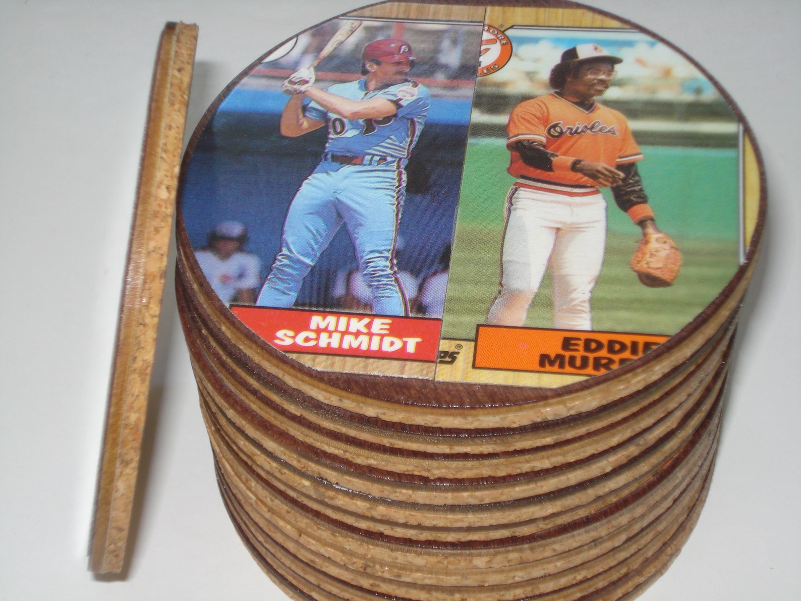 Baseball Card Coasters, Sports Coasters, Man Cave Decor, Sports Fan