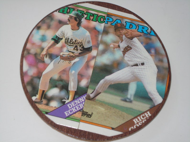 Baseball Card Coasters Sports Coasters Man Cave Decor Etsy