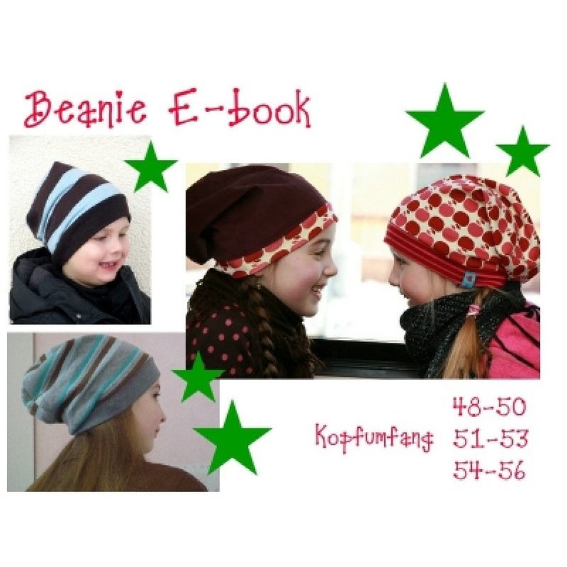 Sewing mania Beanie Beanie Beanie Ebook PDF Pattern image 1