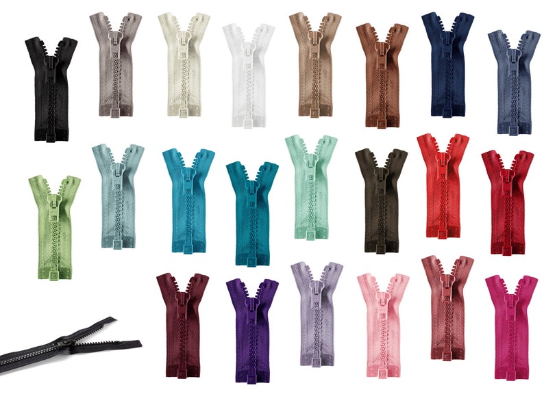 Opti teilbare Reißverschlüsse Jackenreißverschluss Farbwahl Längenwahl Bild 1
