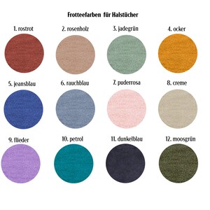 Halstuch für Babys mit Name Frottee Baumwolle Farbwahl Motivwahl Bild 4