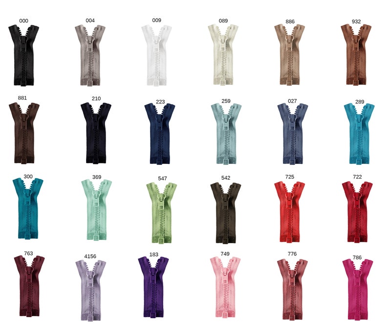 Opti teilbare Reißverschlüsse Jackenreißverschluss Farbwahl Längenwahl Bild 2