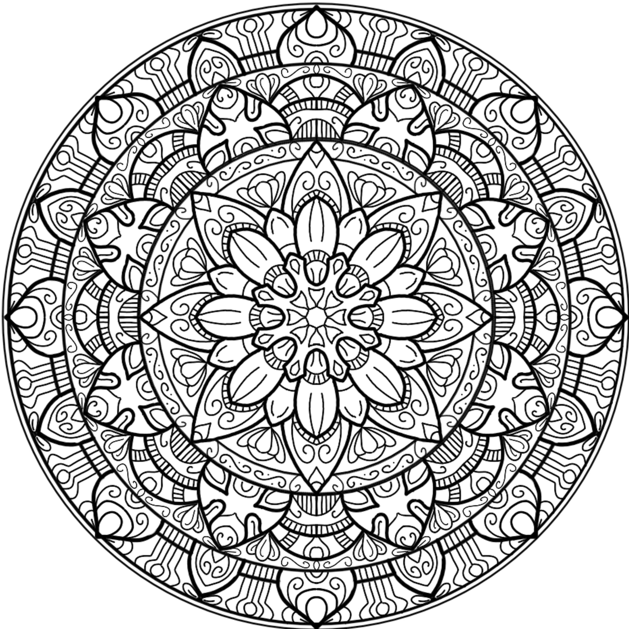 Set of 10 Mandalas for Pyrography, Woodburning or Adult Coloring Pages ...