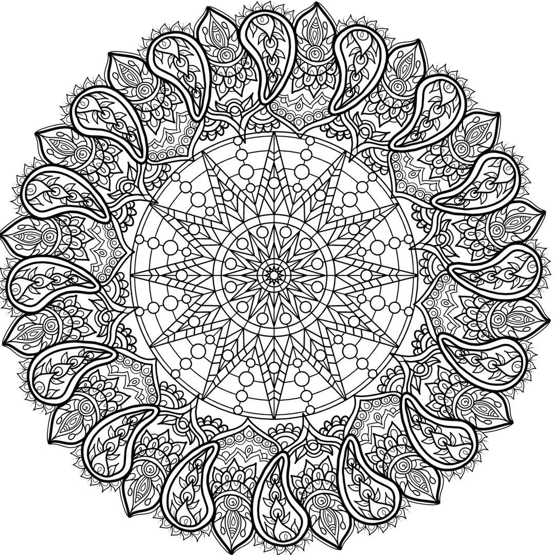 Set of 10 Mandalas for Pyrography, Woodburning or Adult Coloring Pages ...