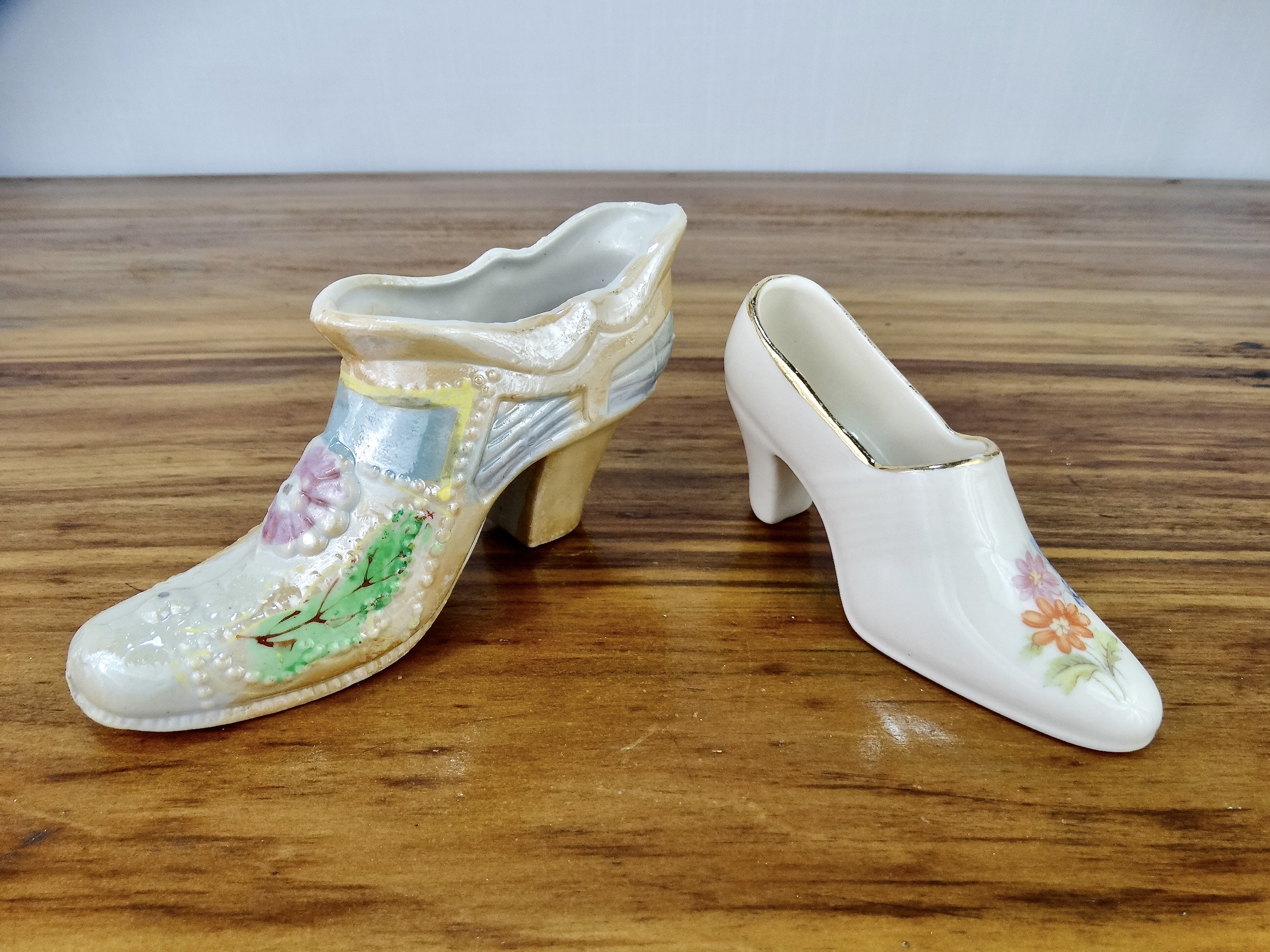 Set of 7 Miniature Shoes - Porcelain Ceramic - 1930s / 1940s - Etsy