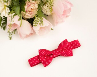 For Kids Wedding Graduation Handmade Clip On Ties For Boys Woven Boys Red Ties