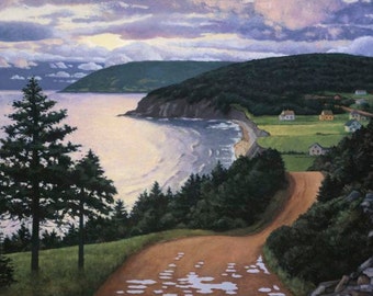 Dawn, Cape Breton 18" x 24" Stretched canvas print by Paul Hannon- Canadian Tax included- FREE SHIPPING Canada & US