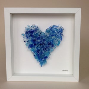 Bespoke Heart with Chuppah Glass, Chuppah glass art, Wedding shards, Judaica gift, Smash the glass