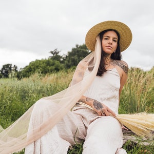 Champagne Sparkle Veil - Peach - Etsy