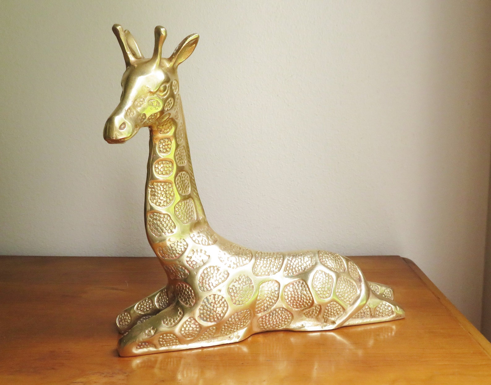 Giraffe Figurine Vintage Brass Gold Giraffe Statue Africa | Etsy