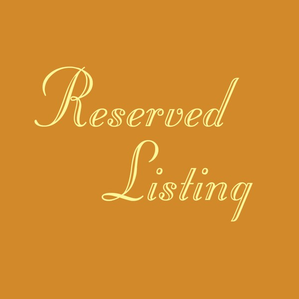 Reserved for Karen