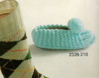 PDF Handmade Slipper Socks 17 Vintage Knitting Patterns BOOK Instant Download Argyle Christmas Fashion Bootie Slippers for Men Women Kids
