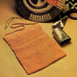 PDF Patrón vintage MONEDERO tejido naranja 15 Arte de fibra fácil Proyectos creativos de tejido a mano LIBRO Almohada, bolso, mandala, cesta para jardineras ++