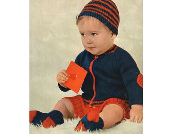 PDF 22 Patterns Vintage 1970s Baby & Toddler Outfits, Overalls, Onesies, Hats, Mittens Booties and More to Knit or Crochet INSTANT DOWNLOAD