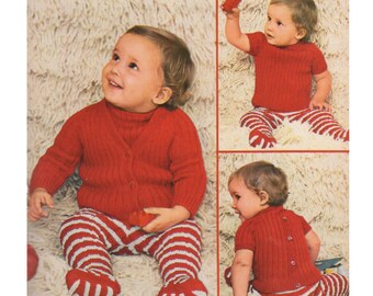 PDF 22 Patterns Vintage 1970s Baby & Toddler Outfits, Overalls, Onesies, Hats, Mittens Booties and More to Knit or Crochet INSTANT DOWNLOAD