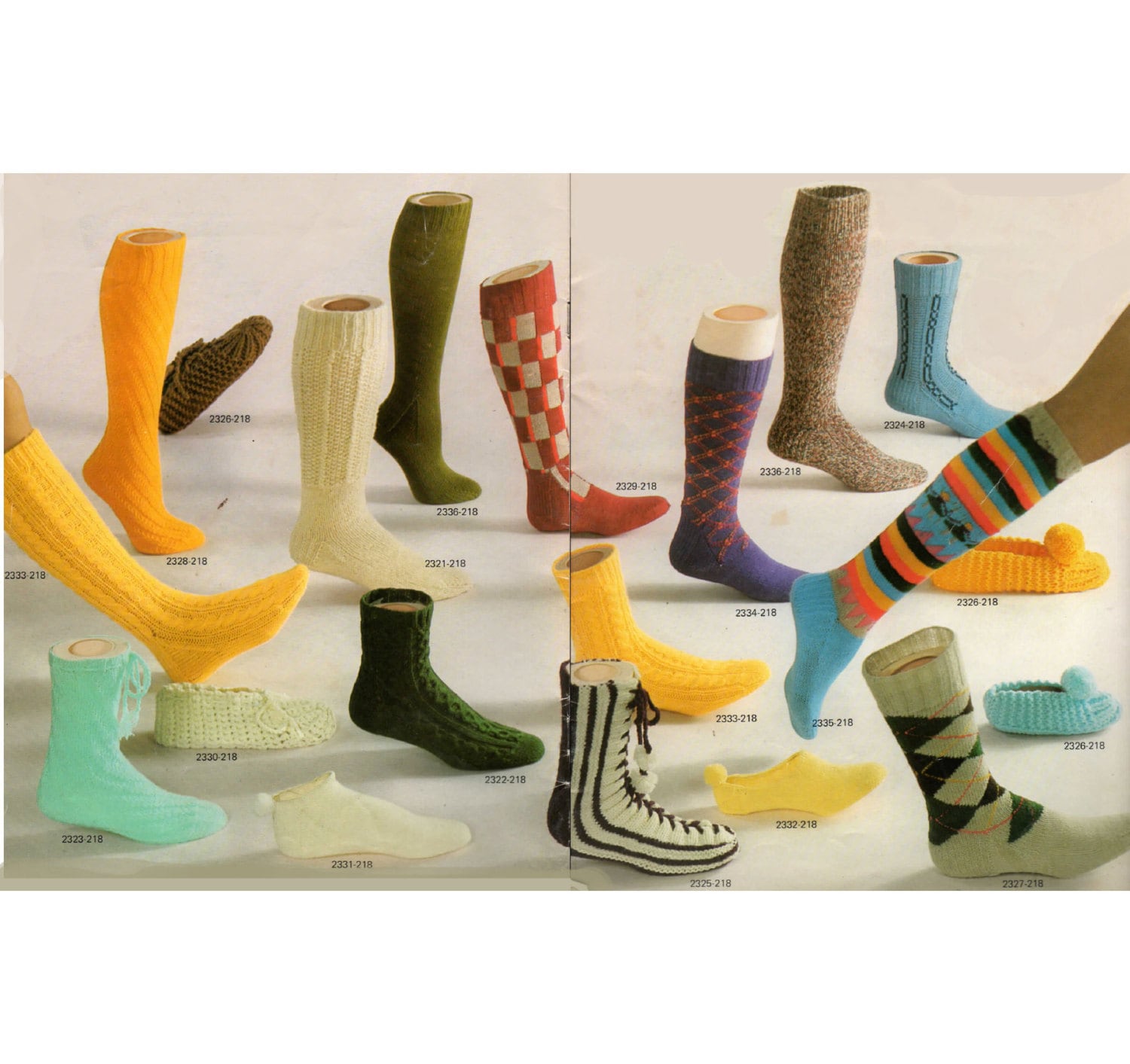 PDF Pom Pom Tennis Sock Pattern 17 Vintage Knitting Patterns BOOK