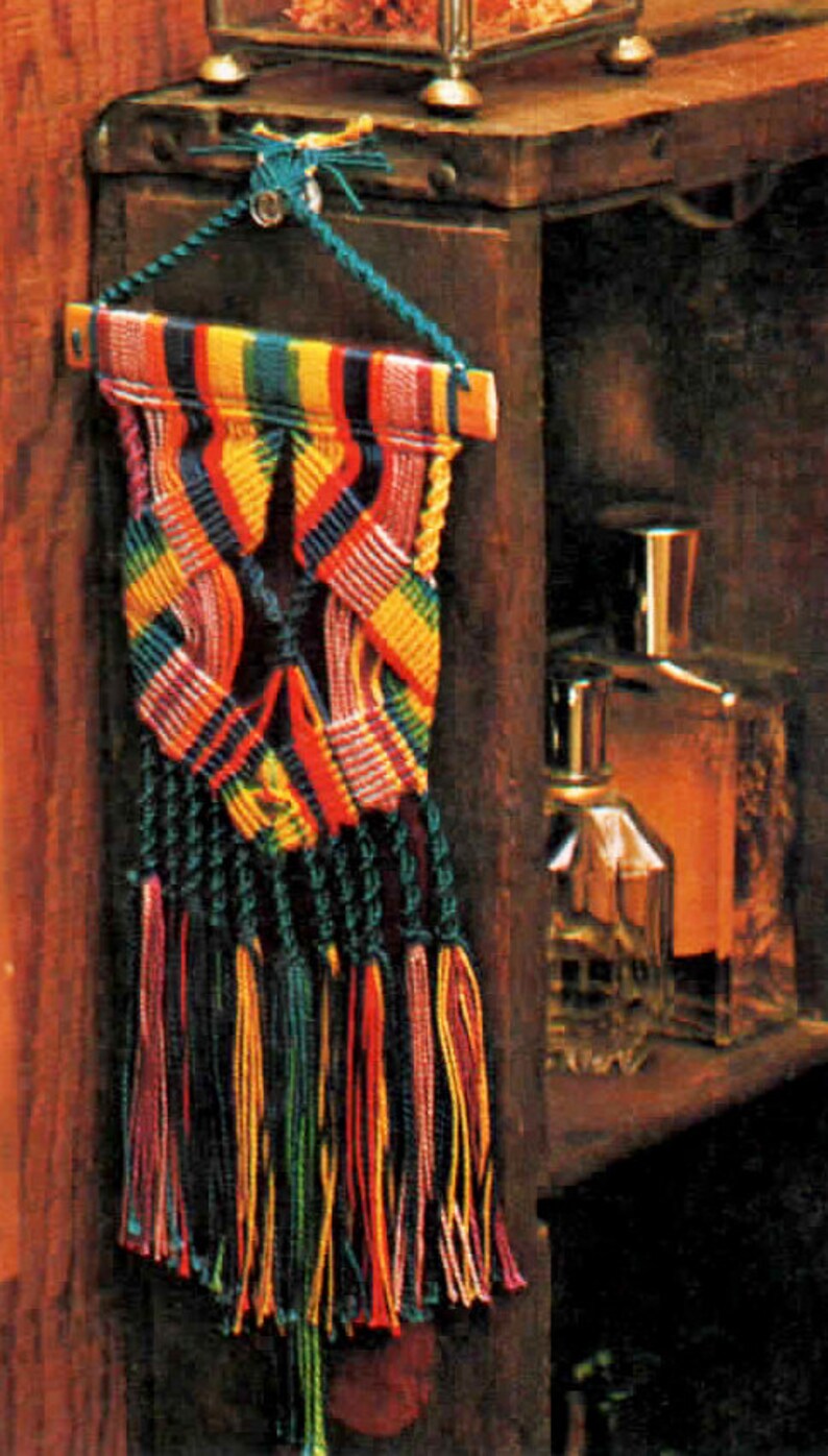 Vintage Macrame Wall Hanging Pattern Instant Download PDF Etsy