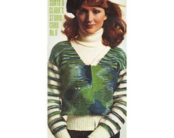 PDF 1970s Womens Sweater Instant Download Plus Men Sweater Vest and Kids Sweaters