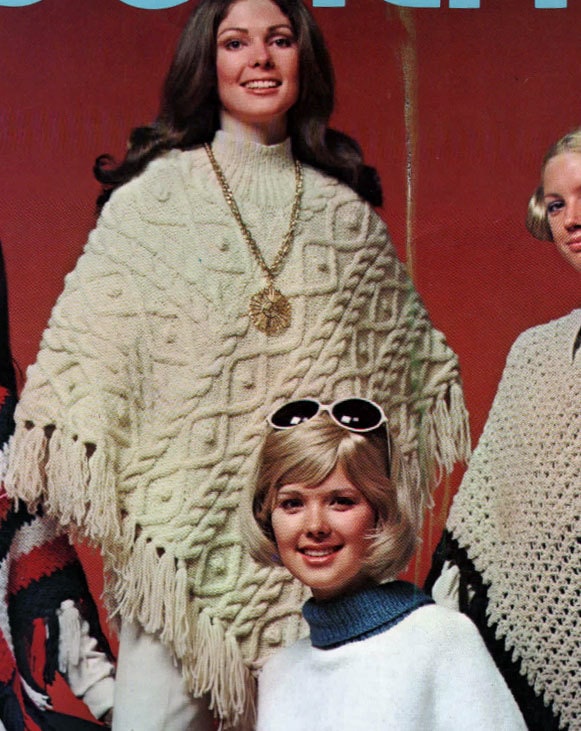 PDF 1970 8 Ponchos Instant Download Crochet & Knitting