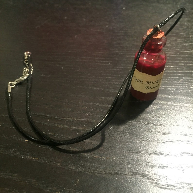 Customizable Blood Vial Necklace Vampire Diaries Originals Etsy