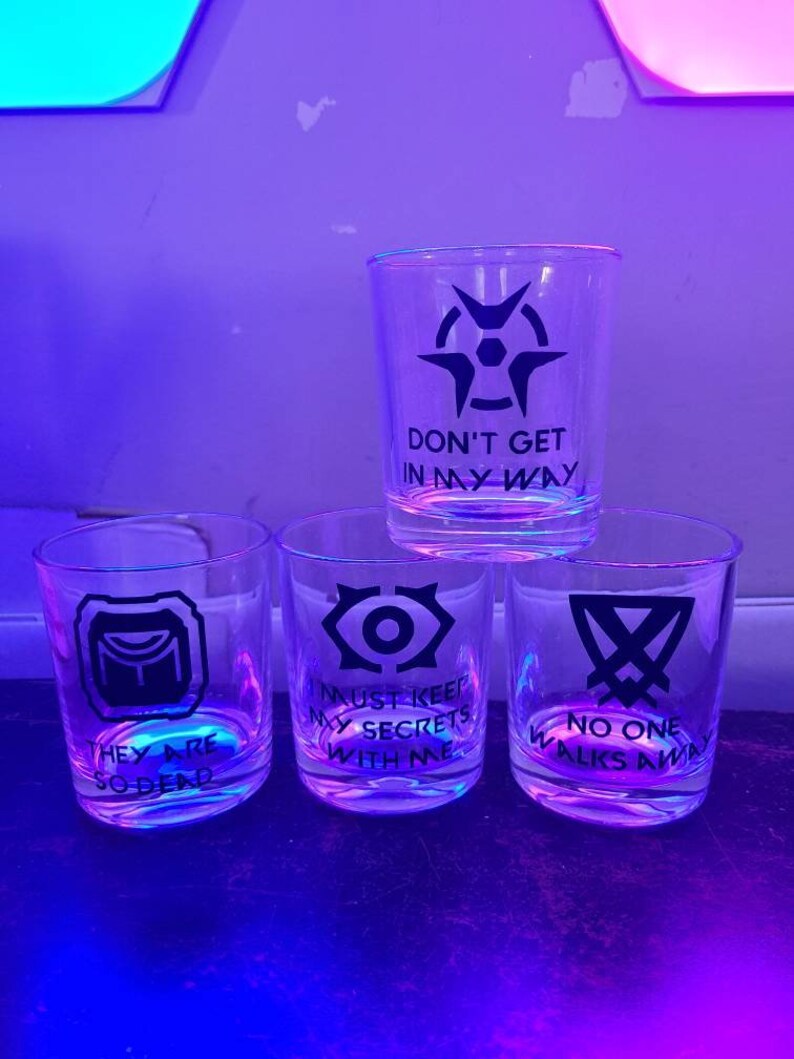 Valorant Inspired Whiskey Drink Glasses Set Great Gift Etsy