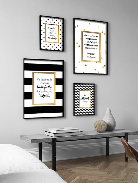 Kate Spade Inspired Artwork Quotes 2 Inspiring Quotes Digital Print Download 4 Pcs