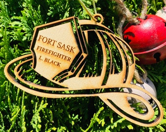 Fireman Christmas Ornament, Firefighter Ornament, Personalized Fireman Gift, Fireman Gift, Firefighter Gift, Firefighter Ornament, Gift for