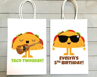 Taco Party Favor Bags, Taco  Birthday, Taco  Candy Bags, Taco  party Pinata Bags, Taco  Party Treat Bags, Taco  Party, 5.25 "x3.25"x8"