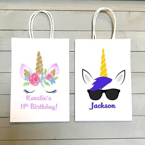 Unicorn Party Favor Bags, Unicorn Birthday, Unicorn Candy Bags, Unicorn Pinata Bags, Unicorn Treat Bags, Unicorn Party, 5.25 &quot;x3.25&quot;x8&quot;