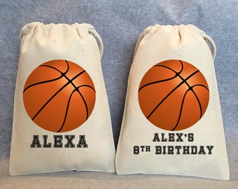 Basketball Party, Basketball Birthday, Basketball favor bags, Sports Birthday, Sports party, Basketball party favor, set of 15 bags,5"x7"