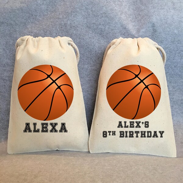 Basketball Party, Basketball Birthday, Basketball favor bags, Sports Birthday, Sports party, Basketball party favor, set of 15 bags,5"x7"