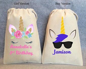 Unicorn Party, Unicorn Birthday, unicorn party favors, Unicorn bags, Unicorn favor bags, Unicorn party favor bags, 5"x7", set of 10 bags