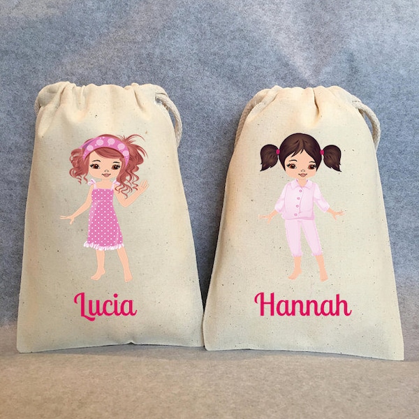 6- Slumber Party, Slumber Party Birthday, Sleepover Birthday party, Slumber party favors, Pajama party, Pajama party favor bags. 4"x6"