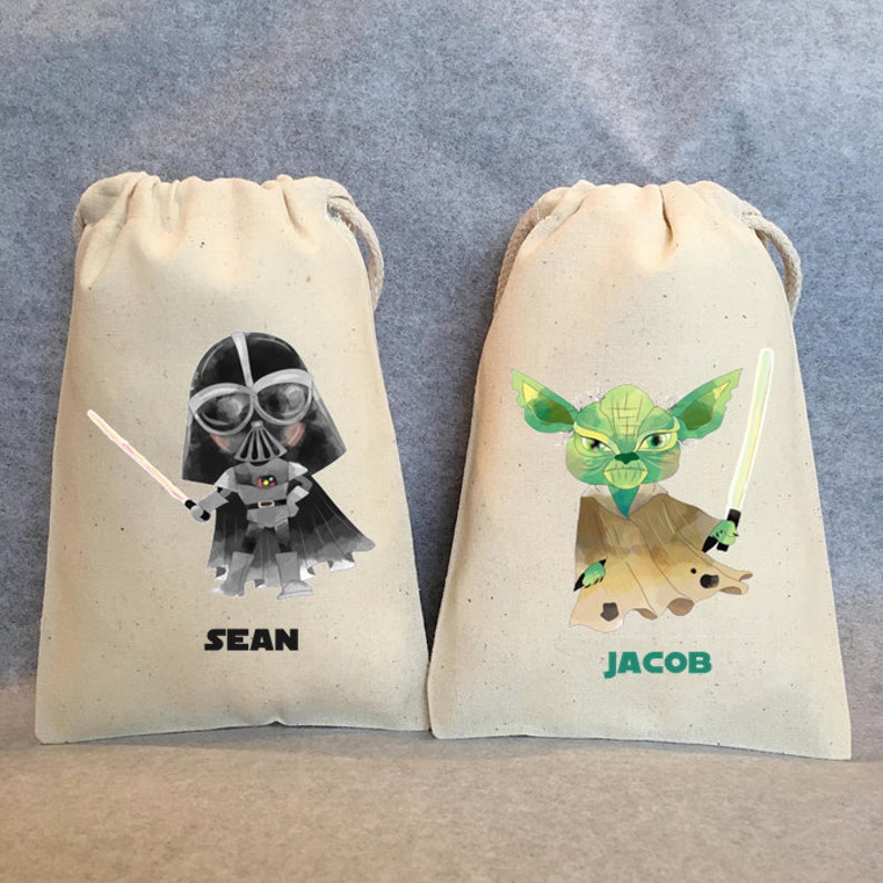 16 Star Wars Party Star Wars party Favor Bags,Star Wars favors 5x7