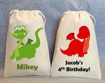 8- Dragon Party, Dragon Birthday, Dragon Birthday party, Dragon party favors, Dragon party favor bags. 4"x6"